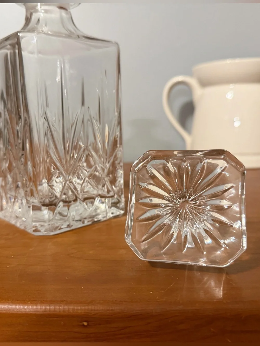 Cut Glass Crystal Whisky Decanter